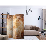 Paris Prix Paravent 3 Volets "Brown Texture" 135x172cm
