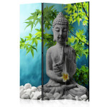 paris prix Paravent 3 Volets "Buddha : Beauty of Meditation" 135x172cm