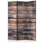 paris prix Paravent 3 Volets "Burnt Boards" 135x172cm