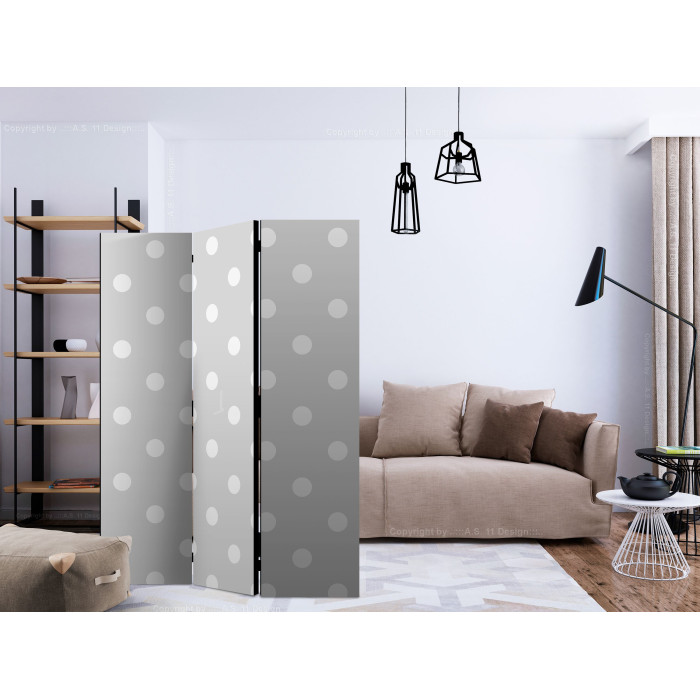 Paris Prix Paravent 3 Volets "Cheerful Polka Dots" 135x172cm