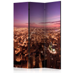 paris prix Paravent 3 Volets "Chicago Panorama" 135x172cm