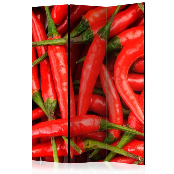 Paris Prix Paravent 3 Volets "Chili Pepper Background" 135x172cm