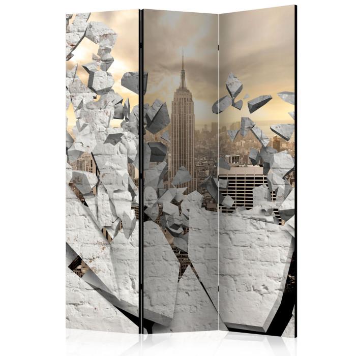 Paris Prix Paravent 3 Volets "City Behind The Wall" 135x172cm