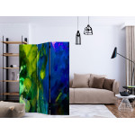 Paris Prix Paravent 3 Volets "Colored Flames II" 135x172cm