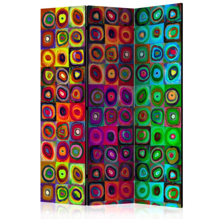 Paris Prix Paravent 3 Volets "Colorful Abstract Art" 135x172cm