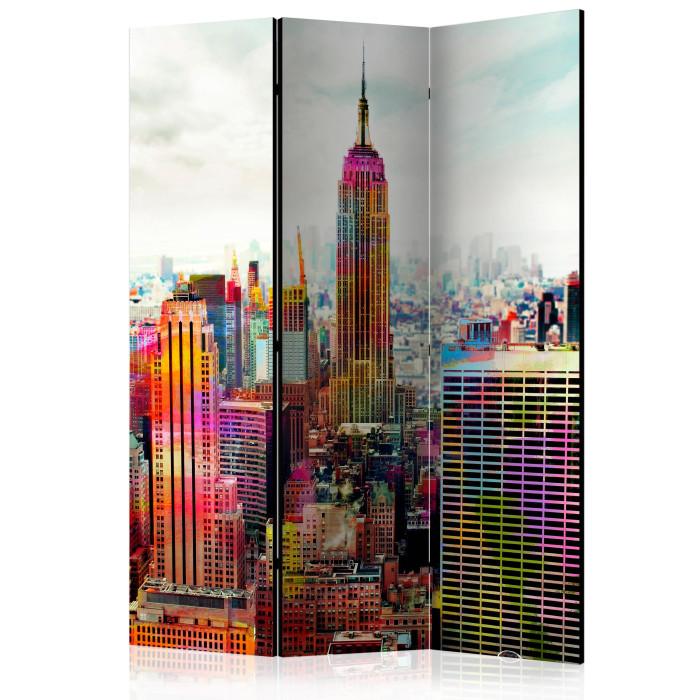 Paris Prix Paravent 3 Volets "Colors Of New York City" 135x172cm