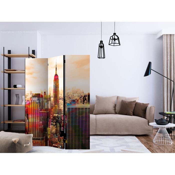Paris Prix Paravent 3 Volets "Colors Of New York City III" 135x172cm