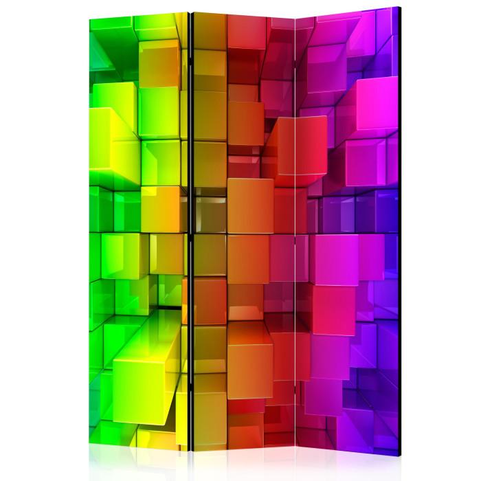 Paris Prix Paravent 3 Volets "Colour Jigsaw" 135x172cm