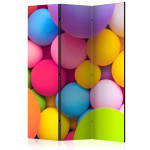 paris prix Paravent 3 Volets "Colourful Balls" 135x172cm