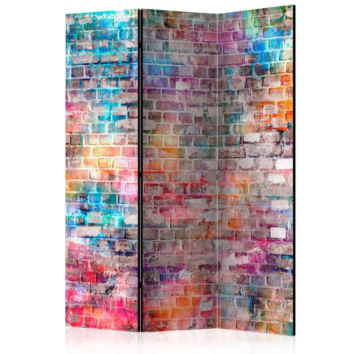 Paris Prix Paravent 3 Volets "Colourful Brick" 135x172cm