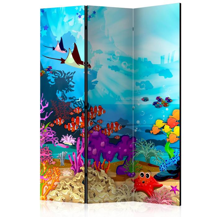 Paris Prix Paravent 3 Volets "Colourful Fish" 135x172cm