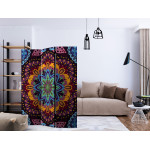 Paris Prix Paravent 3 Volets "Colourful Kaleidoscope" 135x172cm