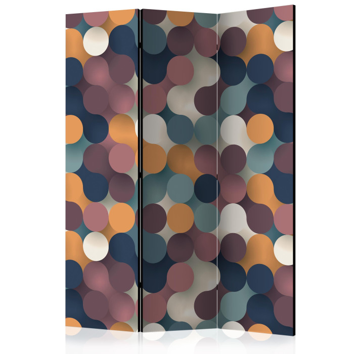 Paris Prix Paravent 3 Volets "Colourful Particles" 135x172cm