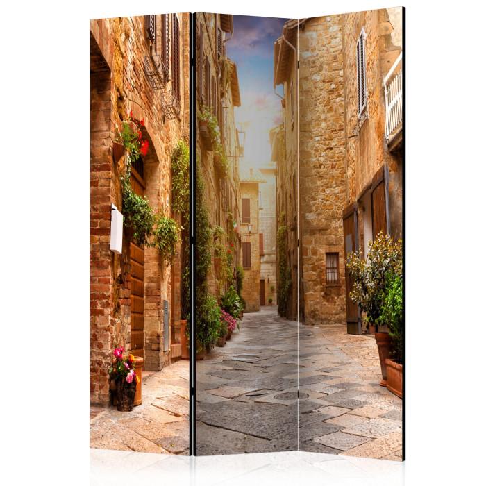 Paris Prix Paravent 3 Volets "Colourful Street In Tuscany" 135x172cm