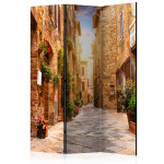 paris prix Paravent 3 Volets "Colourful Street in Tuscany" 135x172cm