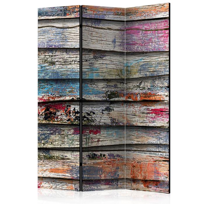 Paris Prix Paravent 3 Volets "Colourful Wood" 135x172cm