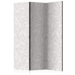 paris prix Paravent 3 Volets "Colourless Leaves" 135x172cm