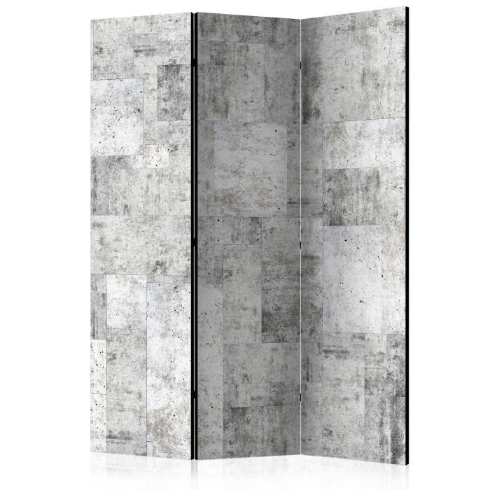 Paris Prix Paravent 3 Volets "Concrete : Grey City" 135x172cm