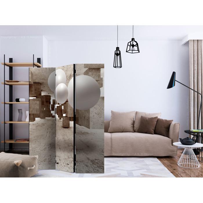 Paris Prix Paravent 3 Volets "Concrete Maze" 135x172cm