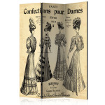 paris prix Paravent 3 Volets "Confections Pour Dames" 135x172cm