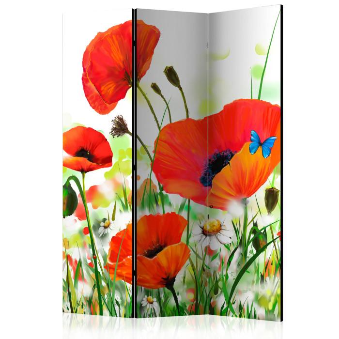 Paris Prix Paravent 3 Volets "Country Poppies" 135x172cm