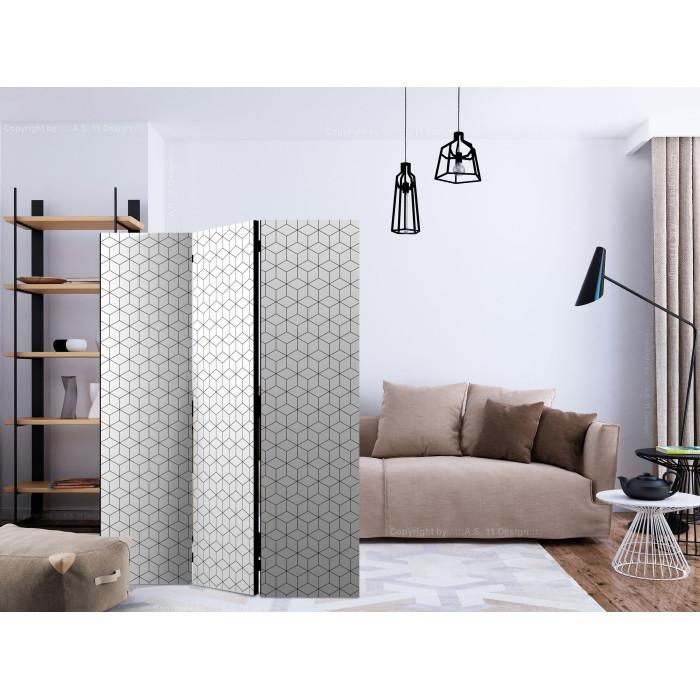 Paris Prix Paravent 3 Volets "Cubes Texture" 135x172cm