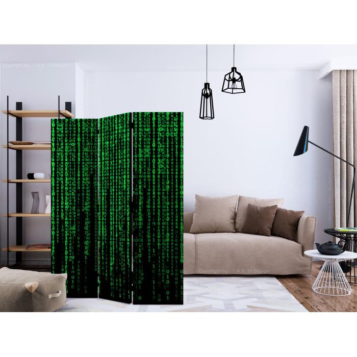Paris Prix Paravent 3 Volets "Digital Rain" 135x172cm