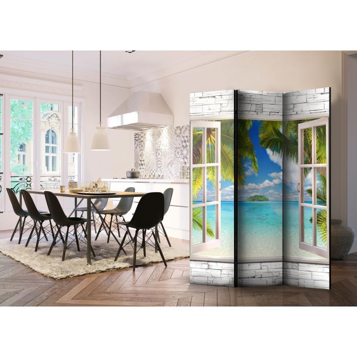 Paris Prix Paravent 3 Volets "Dream Island" 135x172cm
