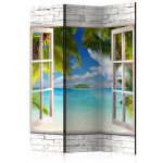 paris prix Paravent 3 Volets "Dream Island" 135x172cm