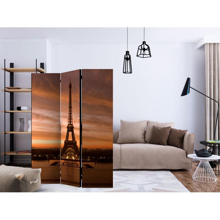 Paris Prix Paravent 3 Volets "Eiffel Tower At Dawn" 135x172cm