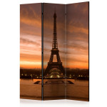 paris prix Paravent 3 Volets "Eiffel Tower at Dawn" 135x172cm