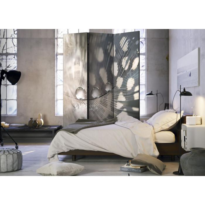 Paris Prix Paravent 3 Volets "Elegant Feather" 135x172cm