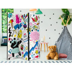 Paris Prix Paravent 3 Volets "Energetic Panda" 135x172cm