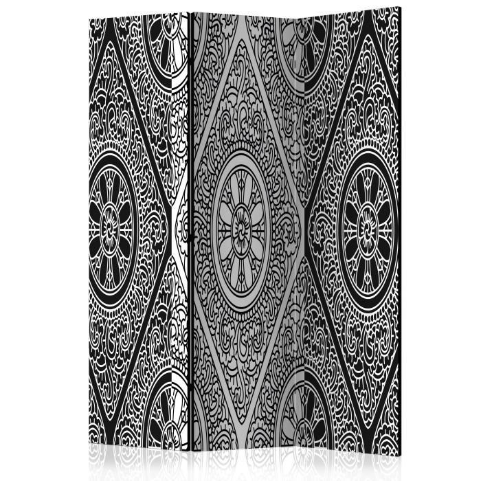 Paris Prix Paravent 3 Volets "Ethnic Monochrome" 135x172cm