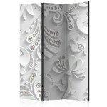 paris prix Paravent 3 Volets "Flowers in Crystals" 135x172cm