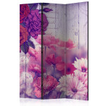 paris prix Paravent 3 Volets "Flowers Memories" 135x172cm