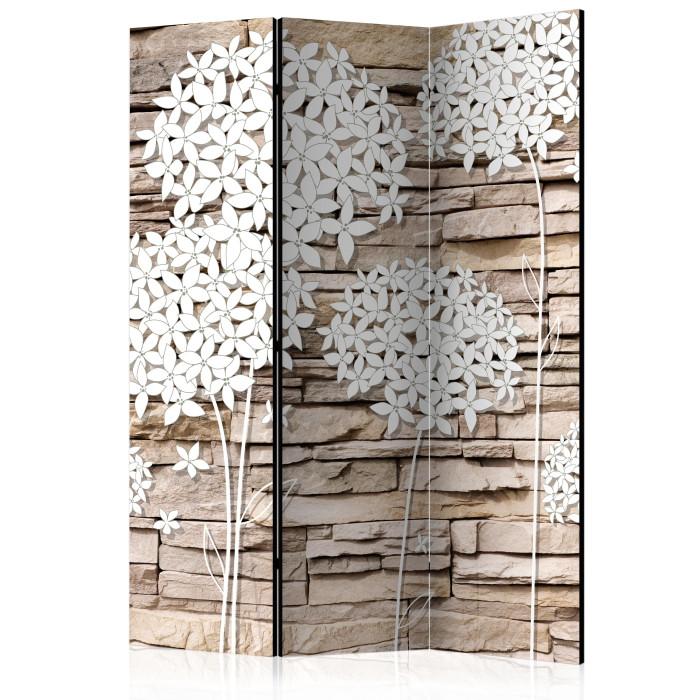 Paris Prix Paravent 3 Volets "Flowers On The Stone" 135x172cm