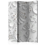 paris prix Paravent 3 Volets "Flowers with Crystals" 135x172cm
