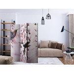 Paris Prix Paravent 3 Volets "Flying Hummingbirds Pink" 135x172cm