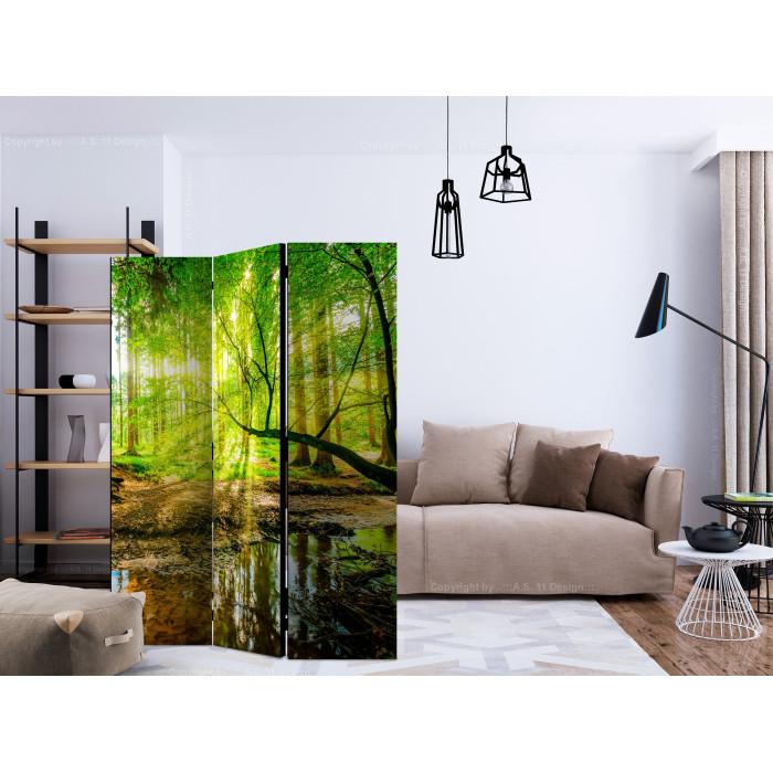 Paris Prix Paravent 3 Volets "Forest Stream" 135x172cm