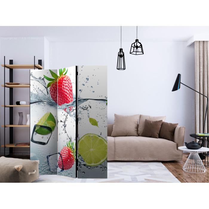 Paris Prix Paravent 3 Volets "Fruit Cocktail" 135x172cm