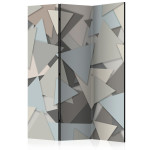 paris prix Paravent 3 Volets "Geometric Puzzle II" 135x172cm
