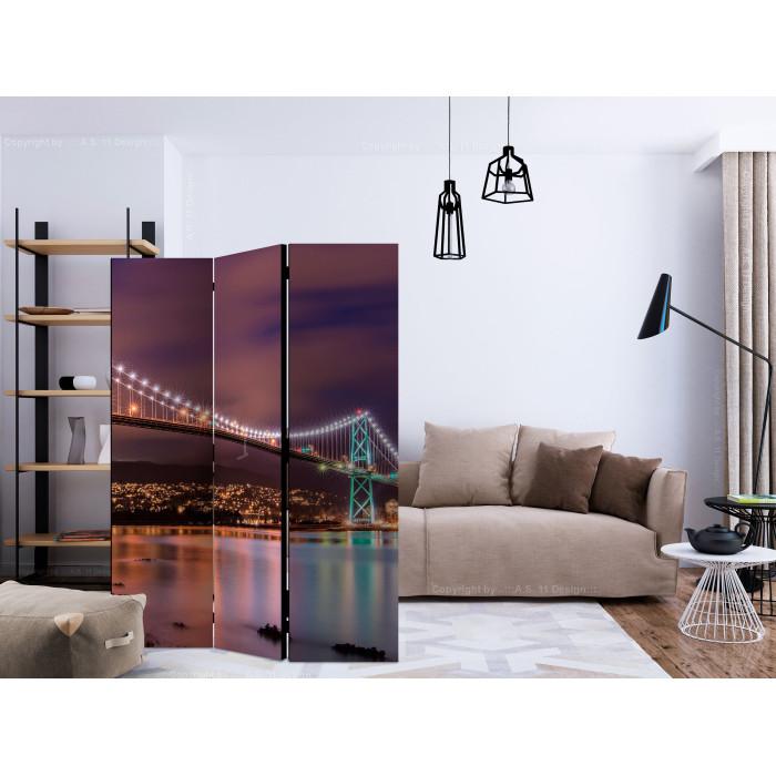 Paris Prix Paravent 3 Volets "Glow Above The City" 135x172cm