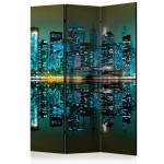 paris prix Paravent 3 Volets "Gold Reflections NYC" 135x172cm
