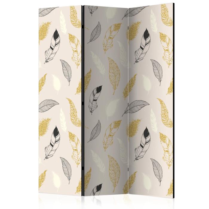Paris Prix Paravent 3 Volets "Golden Feathers" 135x172cm