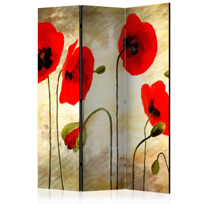 Paris Prix Paravent 3 Volets "Golden Field Of Poppies" 135x172cm