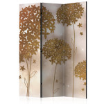 paris prix Paravent 3 Volets "Golden Garden" 135x172cm