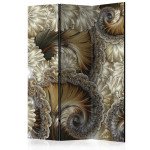 paris prix Paravent 3 Volets "Golden Hand Held Fans" 135x172cm