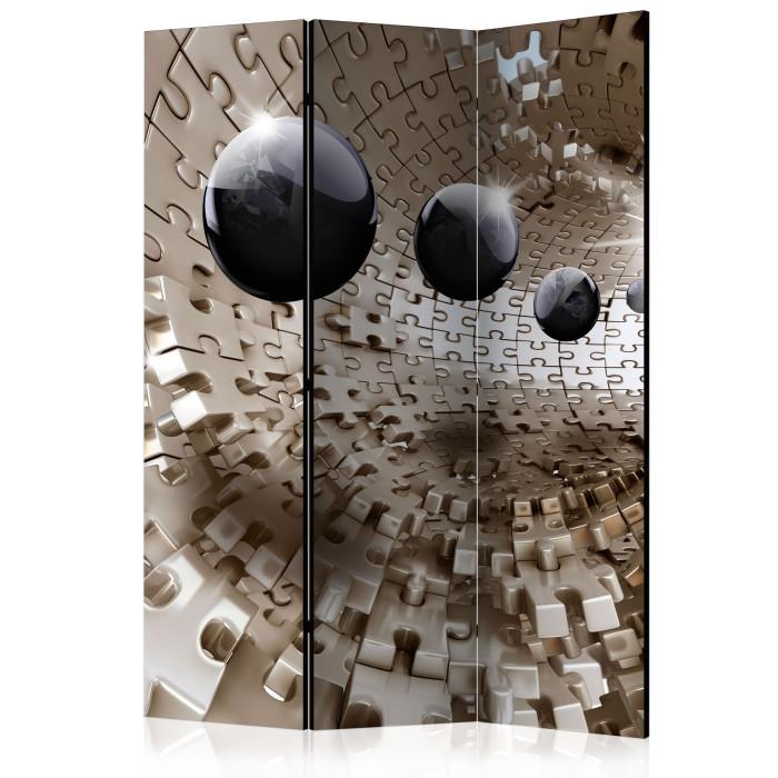 Paris Prix Paravent 3 Volets "Golden Jigsaw" 135x172cm