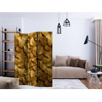 Paris Prix Paravent 3 Volets "Golden Leaves" 135x172cm